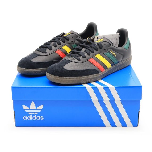 IH3119 adidas Originals Samba OG Rasta Core Black Green Yellow Red (Men's)