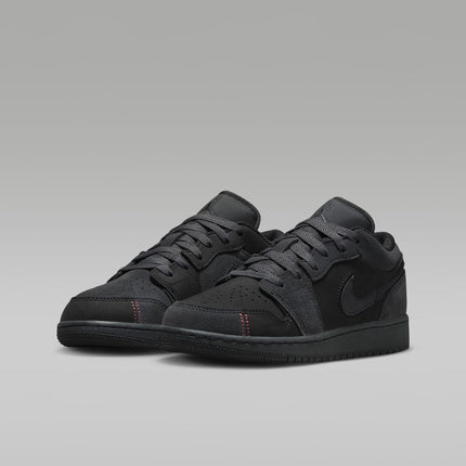 FQ7757-001 Nike GS Air Jordan 1 Low SE Craft Dark Smoke Grey