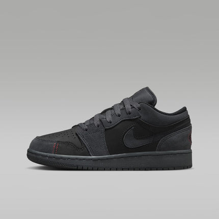 FQ7757-001 Nike GS Air Jordan 1 Low SE Craft Dark Smoke Grey