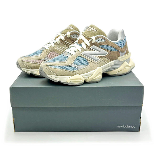 U9060MUS New Balance 9060 Sea Salt Blue Mushroom Aluminum Cyclone