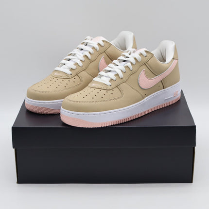 845053-201 Nike Air Force 1 Low Retro Linen Atmosphere True White Pink (Men's)