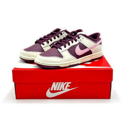 DR9705-100 Nike Dunk Low Valentine's Day 2023 Sail Beige Pink Brown Chocolate