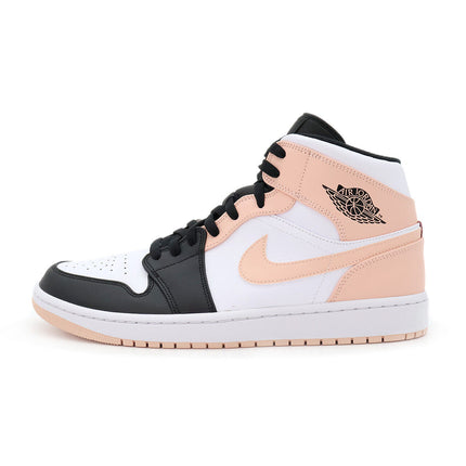 554724-133 Nike Air Jordan 1 Mid Arctic Orange Black Toe White (Men's)