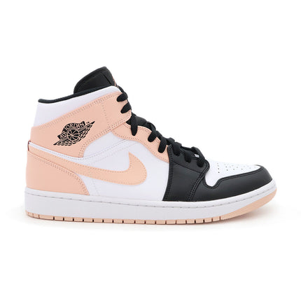 554724-133 Nike Air Jordan 1 Mid Arctic Orange Black Toe White (Men's)