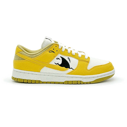 DV1681-100 Nike Dunk Low Sun Club White Yellow Wheat Grass Orange Sanded (Men's)