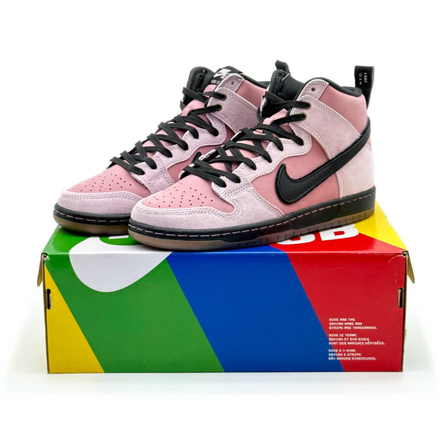 DH7742-600 KCDC Brooklyn Skateshop Nike SB Dunk High Pink Black (Men's)