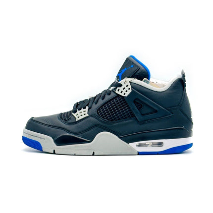 308497-006 Nike Air Jordan 4 Retro Motorsports Alternate Black Royal Blue Silver