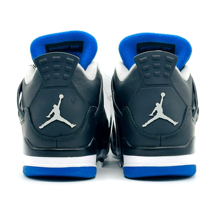 308497-006 Nike Air Jordan 4 Retro Motorsports Alternate Black Royal Blue Silver