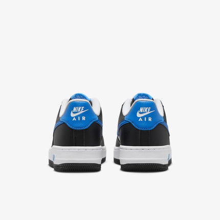 FN8008-001 Nike GS Air Force 1 Black White Light Photo Blue