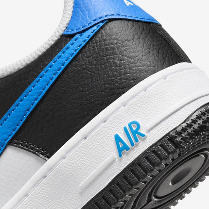 FN8008-001 Nike GS Air Force 1 Black White Light Photo Blue