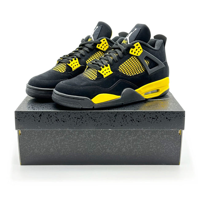 DH6927-017 Nike Air Jordan 4 Retro Thunder Lightning Black Tour Yellow Gold