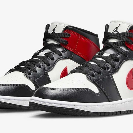 BQ6472-160 Nike Air Jordan 1 Mid Black Toe (Women's)