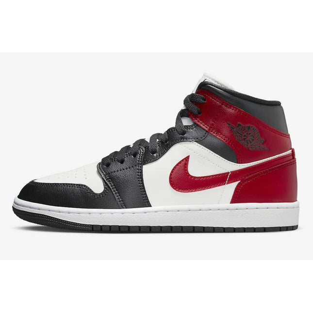 BQ6472-160 Nike Air Jordan 1 Mid Black Toe (Women's)