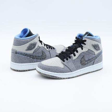 DM3529-004 Nike Air Jordan 1 Mid SE Crater Grey University Blue Black (Men's)