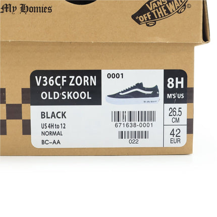 671638-0001 All My Homies Vans Old Skool Black (Men's)