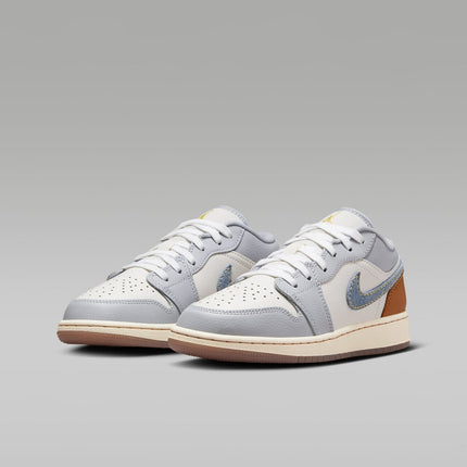 FZ5046-041 Nike GS Air Jordan 1 Low SE Phantom Coconut Milk Amber Brown