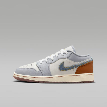 FZ5046-041 Nike GS Air Jordan 1 Low SE Phantom Coconut Milk Amber Brown