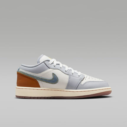 FZ5046-041 Nike GS Air Jordan 1 Low SE Phantom Coconut Milk Amber Brown