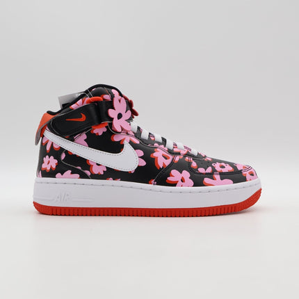 FQ3692-001 Nike GS Air Force 1 Mid EasyOn SE Black Pink Rise Picante Red