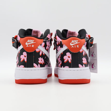 FQ3692-001 Nike GS Air Force 1 Mid EasyOn SE Black Pink Rise Picante Red