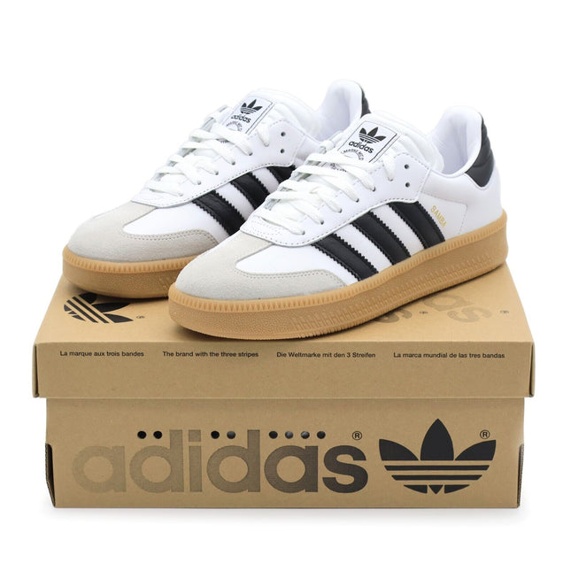 IE1377 adidas Originals Samba XLG White Core Black Gum Brown Grey (Men's)