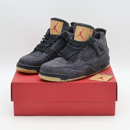 Size 9 - AO2571-001 Levi's x Air Jordan 4 Retro Black Denim