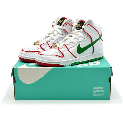 CT6680-100 Paul Rodriguez �~ Nike SB Dunk High Mexican Boxing White Green Red