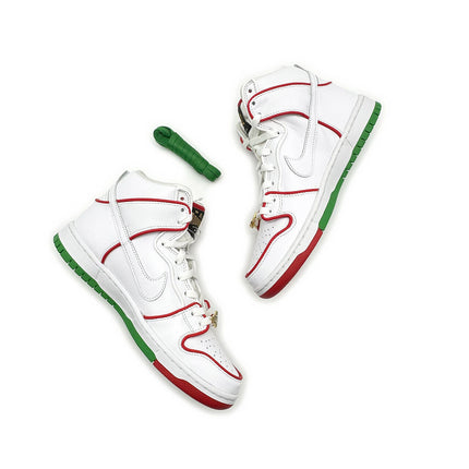 CT6680-100 Paul Rodriguez �~ Nike SB Dunk High Mexican Boxing White Green Red