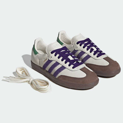 ID8349 adidas Originals Samba OG Off White Collegiate Purple Preloved (Women's)