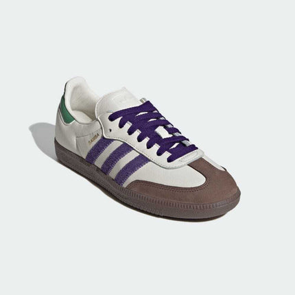 ID8349 adidas Originals Samba OG Off White Collegiate Purple Preloved (Women's)