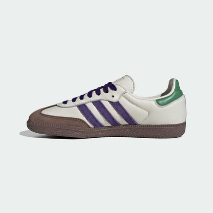 ID8349 adidas Originals Samba OG Off White Collegiate Purple Preloved (Women's)