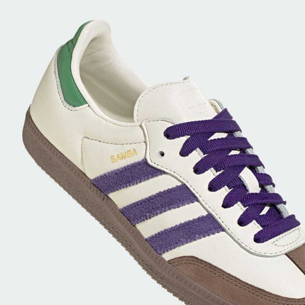 ID8349 adidas Originals Samba OG Off White Collegiate Purple Preloved (Women's)