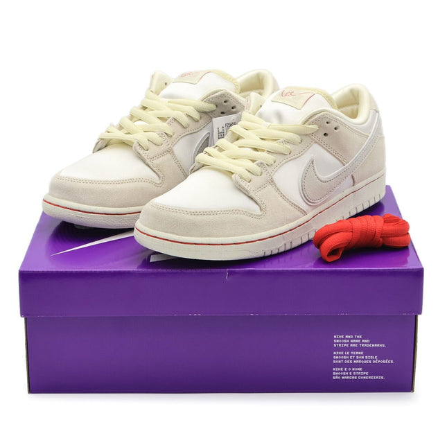 FZ5654-100 Nike SB Dunk Low PRM City of Love Sail White Coconut Milk Red (Men's)