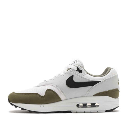 FD9082-102 Nike Air Max 1 White Black Pure Platinum Medium Olive (Men's)