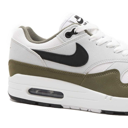 FD9082-102 Nike Air Max 1 White Black Pure Platinum Medium Olive (Men's)