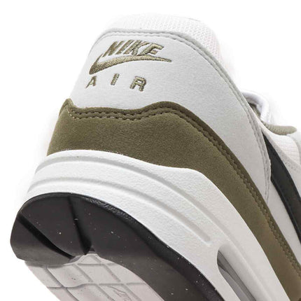 FD9082-102 Nike Air Max 1 White Black Pure Platinum Medium Olive (Men's)