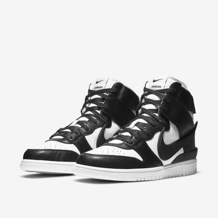 CU7544-001 Nike Dunk High AMBUSH Black White Spruce Aura Panda (Men's)