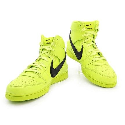 CU7544-300 Nike Dunk High AMBUSH Flash Lime Atmic Green Black (Men's)