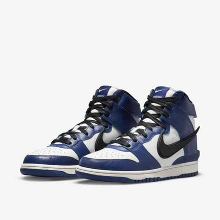 CU7544-400 Nike Dunk High AMBUSH Deep Royal Blue Pale Ivory White (Men's)