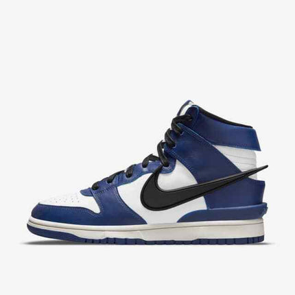 CU7544-400 Nike Dunk High AMBUSH Deep Royal Blue Pale Ivory White (Men's)