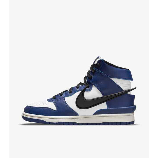 CU7544-400 Nike Dunk High AMBUSH Deep Royal Blue Pale Ivory White (Men's)