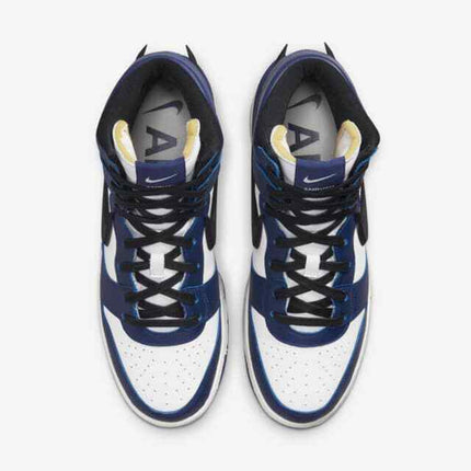 CU7544-400 Nike Dunk High AMBUSH Deep Royal Blue Pale Ivory White (Men's)