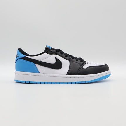 CZ0790-104 Nike Air Jordan 1 Low OG Black and Dark Powder Blue UNC (Men's)