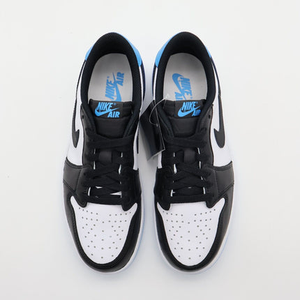 CZ0790-104 Nike Air Jordan 1 Low OG Black and Dark Powder Blue UNC (Men's)