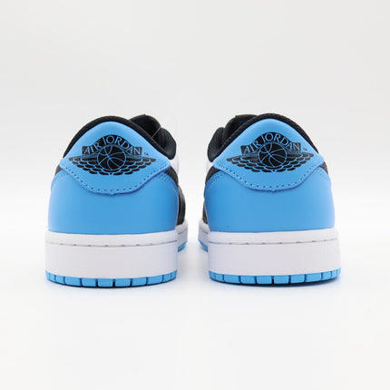 CZ0790-104 Nike Air Jordan 1 Low OG Black and Dark Powder Blue UNC (Men's)