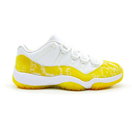 AH7860-107 Nike Air Jordan 11 Retro Low Yellow Snake Skin Gold (Women's)