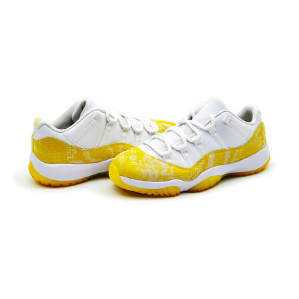 AH7860-107 Nike Air Jordan 11 Retro Low Yellow Snake Skin Gold (Women's)