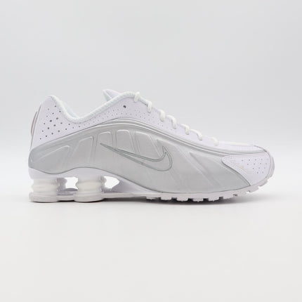 AR3565-101 Nike Shox R4 White Metallic Silver Max Orange (Women's)