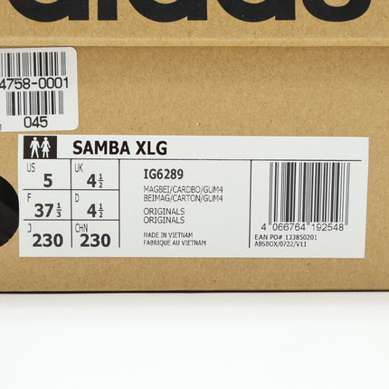 IG6289 adidas Originals Samba XLG Magic Beige Cardboard Gum (Men's)