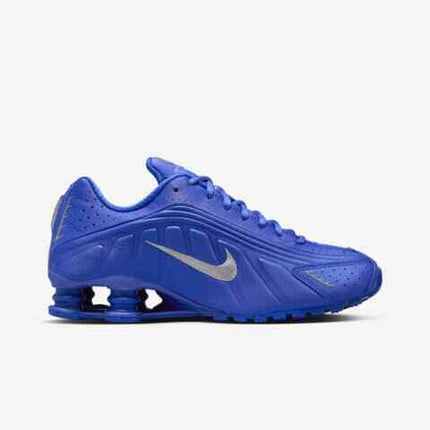 HJ7303-445 Nike Women's Shox R4 Racer Blue and Metallic Silver (Women's)